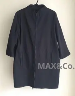 MAX&Co. ノーカラー ミドル丈 コート