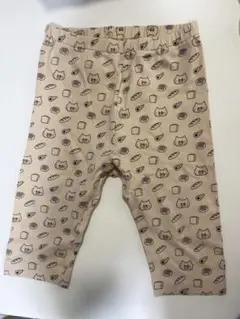UNIQLO 猫とパン柄 ベージュパンツ 90cm