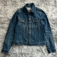 美品✨【エムズエキサイト】濃紺 デニムジャケット M 綿100% カジュアル