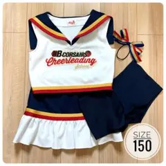 横浜ビーコルセアーズチアユニフォーム　150（インナーパンツ・リボン付き） 2026年最新】#CheerleadingSchoolの人気アイテム - メルカリ