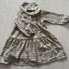 EAST BOY チェック柄 ワンピース 長袖