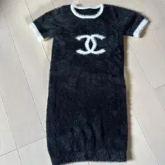 黒ロゴワンピース　110cm