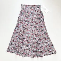 新品タグ付》神戸レタス 花柄マーメイドスカート ピンク系 総柄 レディース