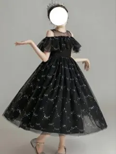 【美品】HANDY ONE キッズドレス ブラック 160 発表会 結婚式のサムネイル