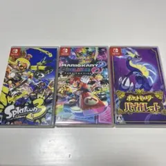 【セットのため格安】スプラトゥーン3 マリオカート8 ポケモンバイオレット