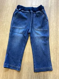 新品　プティマイン　デニムパンツ 80