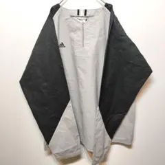 adidas アディダス ハーフジップジャケット ゆるダボ ビッグシルエット