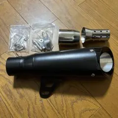 【新品】汎用バイクサイレンサー 50.8mm スリップオン マフラー ブラックのサムネイル
