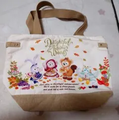 【中古品】ダッフィー　フレンズ　秋のぼうけん　トートバッグ　希少 美品✨️秋のぼうけん ダッフィーアンドフレンズ トートバッグ 2019
