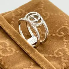 グッチ インターロッキングG シルバーリング Ag925 14号 指輪 529