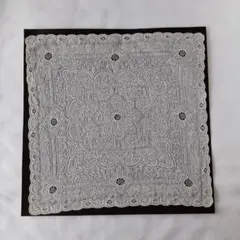 汕頭◇刺繍テーブルクロス ＋ ナフキン◇綿ローン スワトー 大判