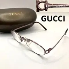 GUCCI グッチ メガネ チタンフレーム ハーフリム ボルドー GG柄 - メルカリ