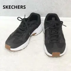 スケッチャーズ スニーカー エアクールド メモリーフォーム 23.5cm 黒