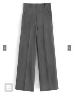 GRL センタープレスストレートパンツ[ai07] グレー