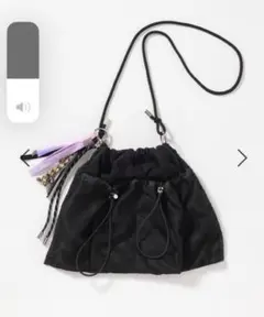 完売　niko and オリジナルメッシュドロストショルダーバッグ　黒