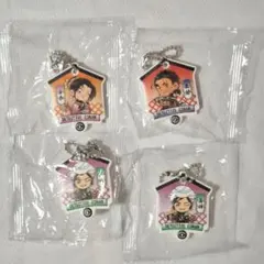名探偵コナン くら寿司 ビッくらポン 長野県警 ラバーキーホルダー 4点セット
