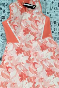 adidas コーラルピンク ゴルフワンピース Lサイズ　アディダス　ゴルフ