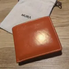 MURA 二つ折り財布 ブラウン レザーのサムネイル