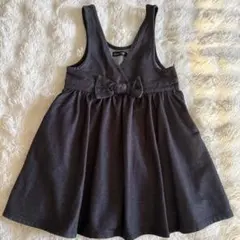 BeBe デニム風　ワンピース　110cm