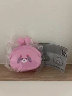 お茶犬　がま口ポーチ ハナ