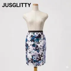 ジャスグリッティー JUSGLITTY 花柄タイトスカート size1 日本製