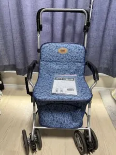 新品 シルバーカー 青色 ペイズリー柄 - メルカリ