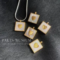 PartsMuseum高品質ペンダントハートインスクエアシェル金1個395円