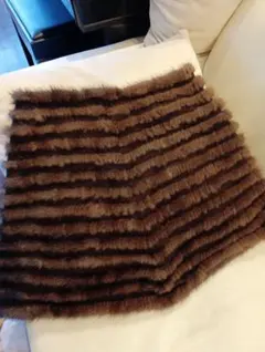 VOLTA ミンク　ポンチョ　ストール　スヌード　ショール　12万　リアルファー