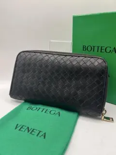 正規品美品✨ ボッテガヴェネタ イントレ　ラウンドファスナー ジップ黒 413