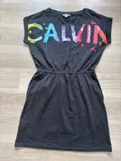 Calvin Klein ブラック ミニワンピース Mのサムネイル