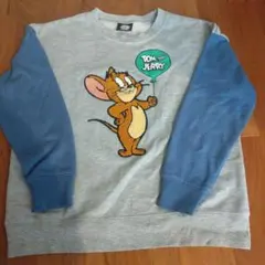 トムとジェリー ジェリー刺繍トレーナー140cm
