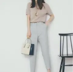 【美品】PLSTプラステ　リネンブレンドスティックパンツ　XXS