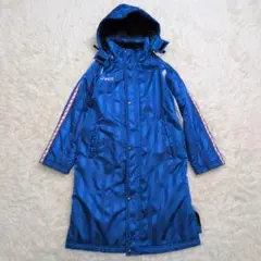 アシックス ベンチコート ロングコート 青 150㎝ ジュニア