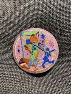Disney characters刺繍缶バッジ2【ズートピア】