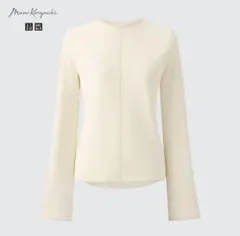 ユニクロ マメクロゴウチ シアークルーネックTシャツ　ホワイト