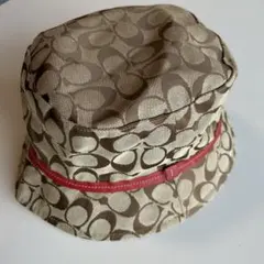 コーチ バケットハット ブラウンベージュ