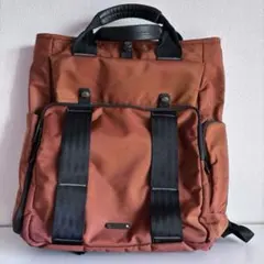 エースジーン ace. ブラウン ナイロンリュック ハンドル　キャリーオンバック