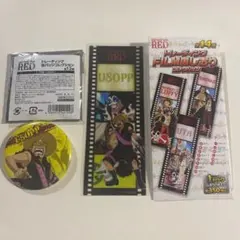 ワンピース　フィルムレッド　缶バッジ　しおり　2点セット