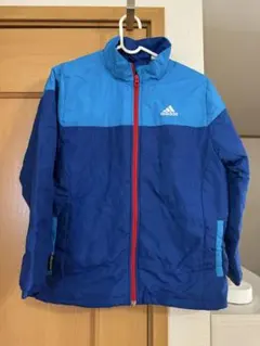 Adidas キッズジャケット 青水色
