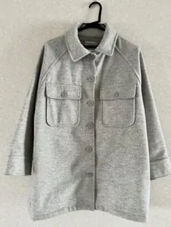 スタジオクリップ　グレー カジュアルコート　CPOジャケット　フリーサイズ