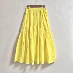 MARNI イエロー シルク フレアスカート 38 MARNI イエロー シルク フレアスカート 38 - メルカリ