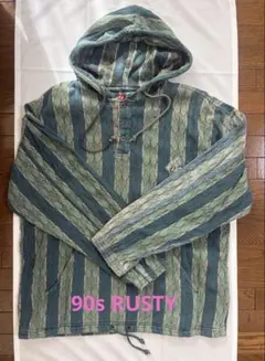 90sRUSTY プルオーバーパーカー Lサイズ