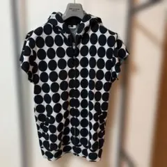 コムデギャルソンオムプリュス ドット柄 フード付きTシャツ 水玉