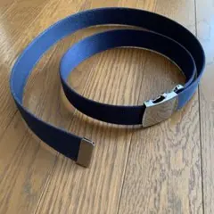 ネイビー ナイロン ベルト メタルバックル