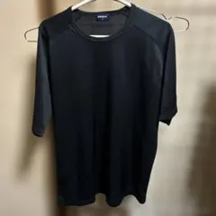 ラグランスリーブ　メッシュ半袖Tシャツ　L