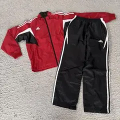 adidas ジャージセット 赤/黒 150cm