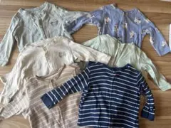 ロンパース・カバーオール 80 ユニクロ　６枚