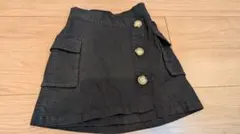 Lovetoxic ブラックボタン付きスカート 160cm