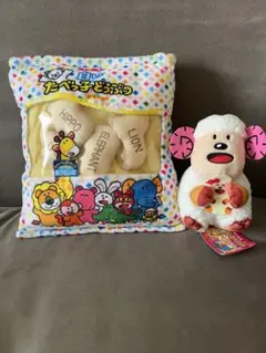 たべっ子どうぶつ ひつじマスコットキーホルダー　ビスケットクッション