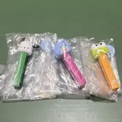 PEZ はぴだんぶい マスコット ガチャ ポチャッコ タキシードサム　けろっぴ